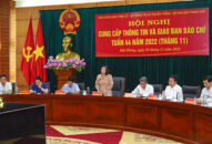 Hội nghị cung cấp thông tin và giao ban Báo chí tuần thứ 44