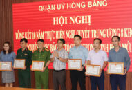 Quận ủy Hồng Bàng: Tổng kết 10 năm thực hiện Nghị quyết Trung ương 8 (khóa XI) về “Chiến lược bảo vệ Tổ quốc trong tình hình mới”