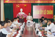 Quận ủy Lê Chân: Tổng kết 10 năm thực hiện Nghị quyết Trung ương 8 khóa XI về Chiến lược bảo vệ Tổ quốc trong tình hình mới