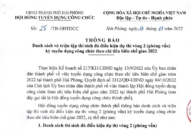 Thông báo triệu tập thí sinh đủ điều kiện dự thi vòng 2 (phỏng vấn) Kỳ tuyển dụng công chức năm 2022
