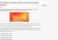 Xuất hiện ngân hàng có lãi suất lên tới 9,9%/năm trong tháng 11