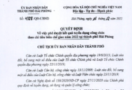 Phê duyệt kết quả tuyển dụng công chức theo chỉ tiêu biên chế giao năm 2022 tại thành phố Hải Phòng