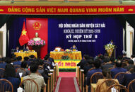 Kỳ họp thứ 9 HĐND huyện Cát Hải khóa XI, nhiệm kỳ 2021-2026 thông qua một số Nghị quyết quan trọng về phát triển kinh tế xã hội