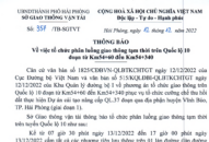 Phân luồng giao thông tạm thời trên Quốc lộ 10 đoạn từ Km 54+60 đến Km 54+340 phục vụ tổ chức cưỡng chế thu hồi đất