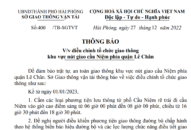 Thông báo điều chỉnh tổ chức giao thông khu vực nút giao cầu Niệm phía quận Lê Chân