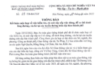 Ban An toàn giao thông tăng cường các biện pháp bảo đảm trật tự ATGT, trật tự đường hè, giảm ùn tắc giao thông trên địa bàn thành phố, đặc biệt trong dịp Tết 2023