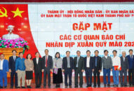 Lãnh đạo thành phố gặp mặt các cơ quan báo chí nhân dịp Xuân Quý Mão 2023