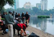 Hà Nội: Vớt được thi thể nam giới dưới hồ Thiền Quang