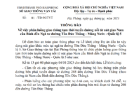 Phân luồng giao thông tạm thời tuyến đường nối từ nút giao Nam cầu Bính đến Ngã tư đường Tôn Đức Thắng-Máng Nước-Quốc lộ 5