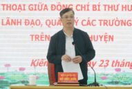 Đối thoại giữa Bí thư huyện ủy Kiến Thụy với cán bộ lãnh đạo, quản lý các trường học công lập trên địa bàn huyện