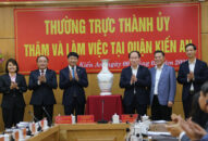 Thường trực Thành ủy làm việc với Ban Chấp hành Đảng bộ quận Kiến An