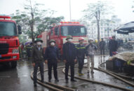 Lãnh đạo thành phố chỉ đạo công tác chữa cháy chợ Tam Bạc