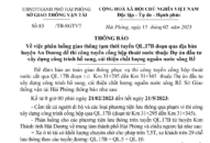 Phân luồng giao thông tạm thời tuyến QL.17B đoạn qua địa bàn huyện An Dương