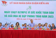 Quận Kiến An khai mạc Ngày chạy Olympic Vì sức khỏe toàn dân và Giải đua xe đạp phong trào năm 2023