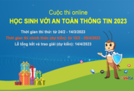 Thi trực tuyến “Học sinh với an toàn thông tin” năm 2023