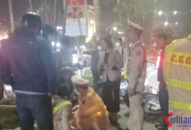 ‘Ma men’ đi ngược chiều, đâm ngã CSGT ở Hải Phòng