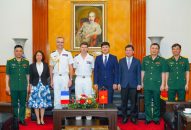 UBND thành phố tiếp Đoàn đại biểu Tàu Hải quân Pháp thăm hữu nghị thành phố
