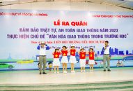 Ra quân đảm bảo trật tự An toàn giao thông năm 2023 thực hiện Chủ đề “Văn hóa giao thông trong trường học”