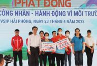 Công đoàn Khu kinh tế Hải Phòng phát động “Tháng Công nhân-Hành động vì môi trường năm 2023”