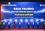 Huyện An Dương: Khai trương Hệ thống tổng hợp thông tin, quản lý, chia sẻ dữ liệu và hỗ trợ ra quyết định (DSS)