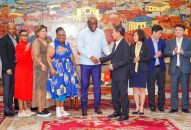 Chủ tịch UBND thành phố tiếp xã giao Đoàn công tác tỉnh Bắc Cape (Cộng hoà Nam Phi)