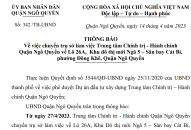 UBND quận Ngô Quyền thông báo chuyển trụ sở làm việc từ ngày 27/4/2023