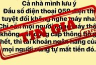 Không có chuyện mất tiền khi nghe điện thoại đầu số lạ