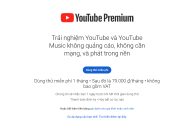 Youtube ra mắt gói xem video không quảng cáo, thấp nhất 49 nghìn/tháng