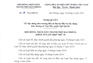 Nghị quyết về việc dừng chủ trương đầu tư Dự án đầu tư xây dựng khu chung cư Vạn Mỹ, quận Ngô Quyền
