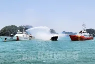 Luyện tập nâng cao hiệu quả phối hợp, hiệp đồng trong công tác tìm kiếm cứu nạn, cứu hộ trên biển