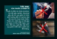 Ngăn ngừa việc sử dụng các sản phẩm thuốc lá điếu thông thường, thuốc lá điện tử và thuốc lá nung nóng gây hại cho sức khỏe