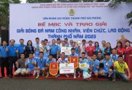 Bế mạc Giải Bóng đá nam công nhân, viên chức, lao động thành phố Hải Phòng năm 2023