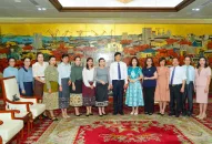 UBND thành phố tiếp xã giao Đoàn nữ cán bộ lãnh đạo Ngoại giao hai nước Việt Nam-Lào