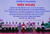 Huyện An Dương biểu dương nhiều tập thể, cá nhân có thành tích xuất sắc trong học tập và làm theo tư tưởng, đạo đức, phong cách Hồ Chí Minh