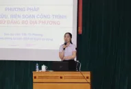 Quận ủy Hồng Bàng tập huấn nghiệp vụ công tác lịch sử Đảng năm 2023