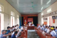 Chủ nhiệm Uỷ ban kiểm tra Thành uỷ dự sinh hoạt Chi bộ thôn Đồn Nam xã Vinh Quang, huyện Tiên Lãng