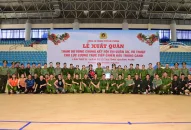 Tổ chức Lễ xuất quân tham gia vòng chung kết Hội thi Điều lệnh, bắn súng, võ thuật CAND do Bộ Công an tổ chức