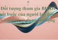 Đối tượng tham gia BHXH bắt buộc của người lao động và người sử dụng lao động