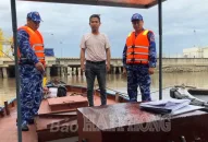 Bộ Tư lệnh Vùng Cảnh sát biển 1 tạm giữ tàu chở khoảng 15.000 lít dầu DO không rõ nguồn gốc