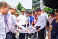 Lãnh đạo thành phố kiểm tra tiến độ giải phóng mặt bằng một số khu, cụm công nghiệp và tiến độ xây dựng nhà ở công nhân