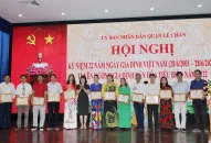 Quận Lê Chân: Biểu dương, khen thưởng 45 gia đình văn hóa tiêu biểu năm 2022