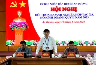 Huyện An Dương đối thoại doanh nghiệp Quý II năm 2023