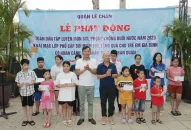Quận Lê Chân phát động toàn dân tập luyện môn bơi phòng, chống đuối nước trẻ em năm 2023