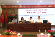 HĐND thành phố tiếp xúc cử tri quận Dương Kinh chuẩn bị kỳ họp thứ 11 HĐND thành phố khóa XVI