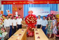 Lãnh đạo thành phố thăm, chúc mừng các cơ quan báo chí thành phố