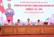 Tổ đại biểu HĐND thành phố tiếp xúc cử tri quận Kiến An chuẩn bị Kỳ họp thứ 11 HĐND thành phố khóa XVI, nhiệm kỳ 2021-2026