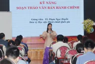 Bồi dưỡng kỹ năng soạn thảo văn bản, làm việc nhóm cho công chức tuyển dụng