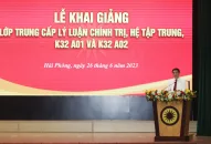 Trường Chính trị Tô Hiệu khai giảng Lớp Trung cấp lý luận chính trị, hệ tập trung K32