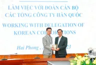 Chủ tịch UBND thành phố tiếp và làm việc với doanh nghiệp Hàn Quốc đến thăm và tìm hiểu về môi trường đầu tư tại Hải Phòng