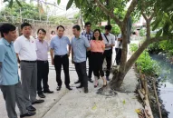 Tổ đại biểu số 5 HĐND thành phố khảo sát, giám sát việc giải quyết kiến nghị của cử tri tại quận Lê Chân, quận Dương Kinh